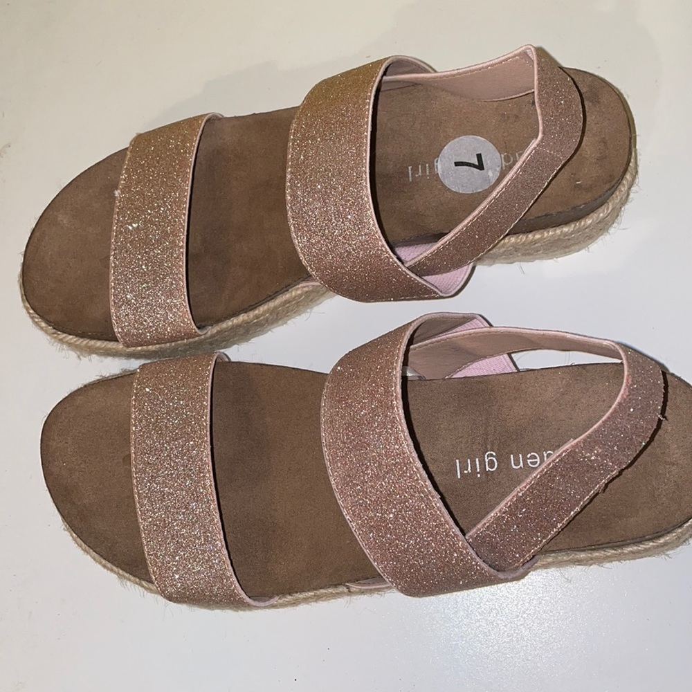 Madden girl rose gold sandals